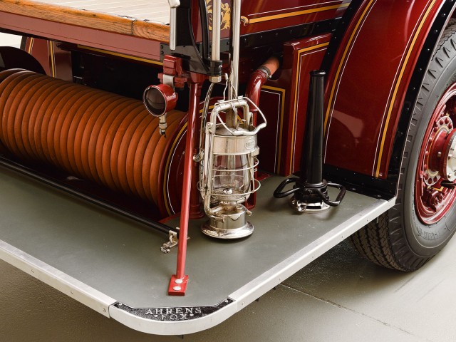 Back of antique 1924 Ahrens Fox NS4 Firetruck for sale by Hyman vintage car dealers