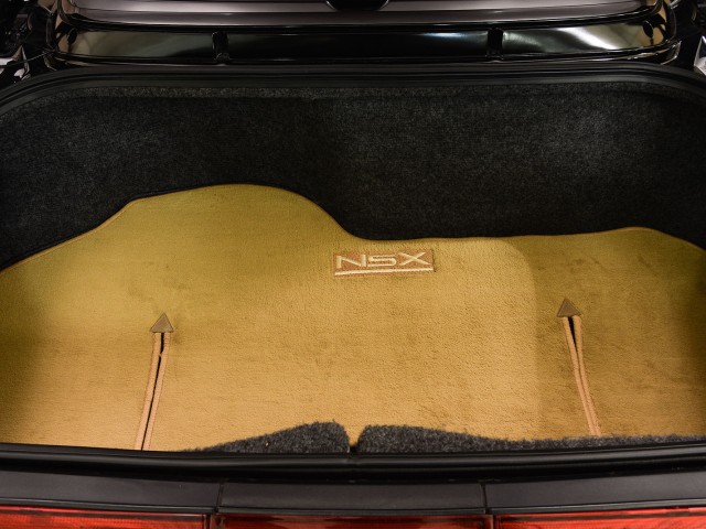 Trunk of old 2003 Acura NSX Targa for sale by Hyman vintage car dealers