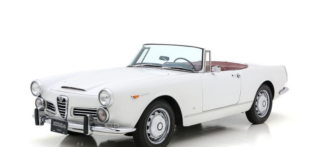 1965 Alfa Romeo 2600 Spider Left Front Quarter with Top Down