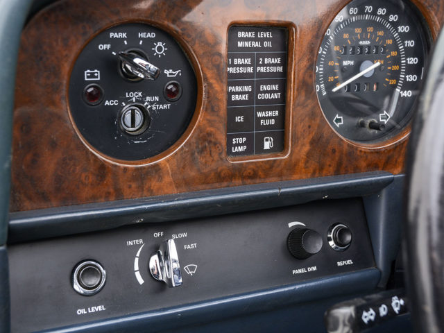 controls of rolls royce spur landaulette for sale by hyman classic cars