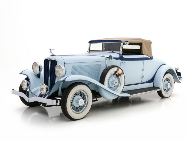 front of auburn model cabriolet for sale by hyman classic cars