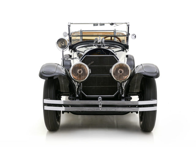 front of locomobile model sportif for sale by hyman vintage cars