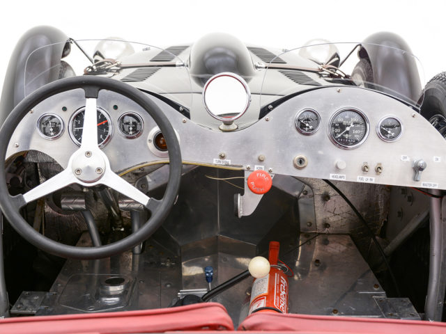 front interior dashboard of allard j2 roadster for sale by hyman classic cars