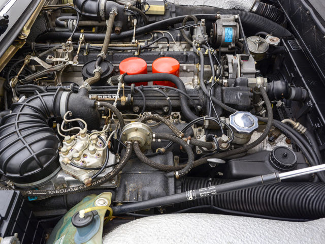 engine of ferrari 400i convertible for sale by hyman vintage dealers