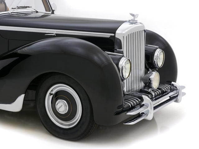 front of bentley mkvi coupe for sale by hyman classic cars
