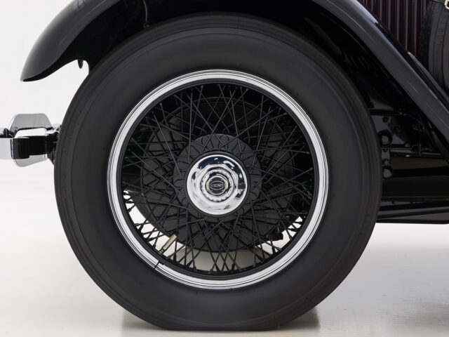 wheel of lincoln model l dietrich cabriolet for sale by hyman vintage cars