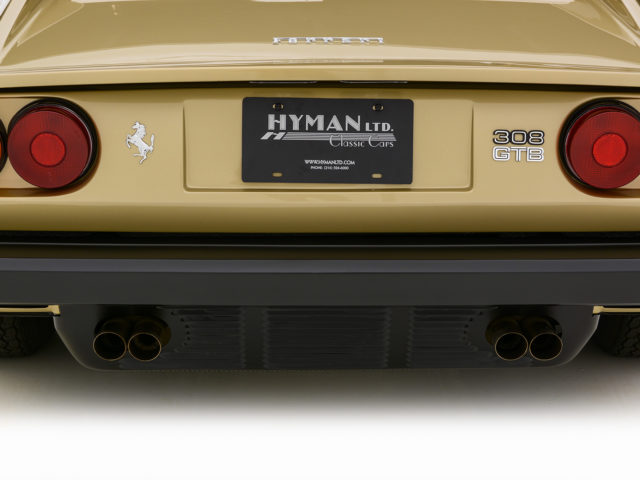 back of old ferrari 308 gtb for sale by hyman vintage car dealers