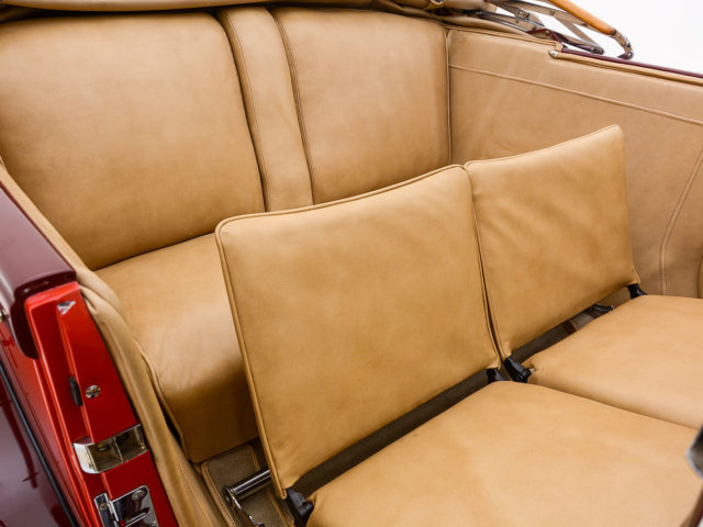 interior of old packard eight touring for sale by hyman classic cars