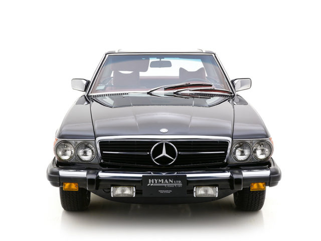 front of mercedes benz 450sl roadster for sale by hyman classic cars