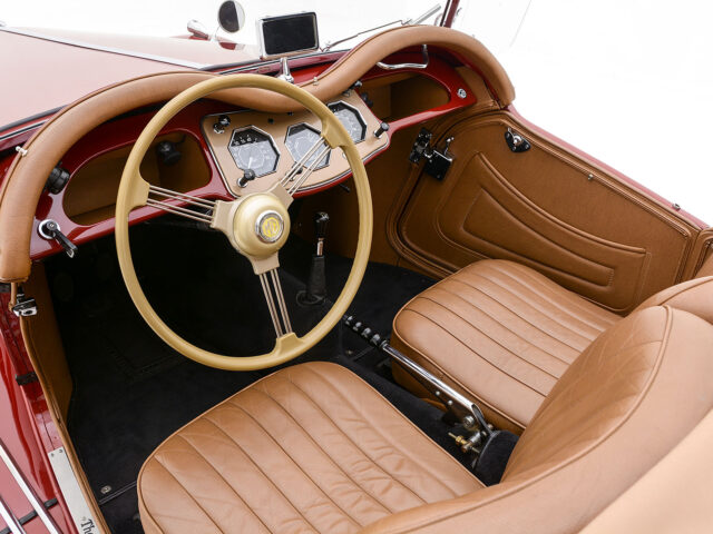 front interior of mg tf roadster for sale by hyman classic cars