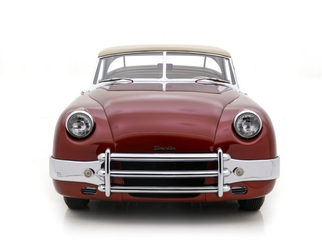 front of antique muntz jet for sale by hyman classic cars