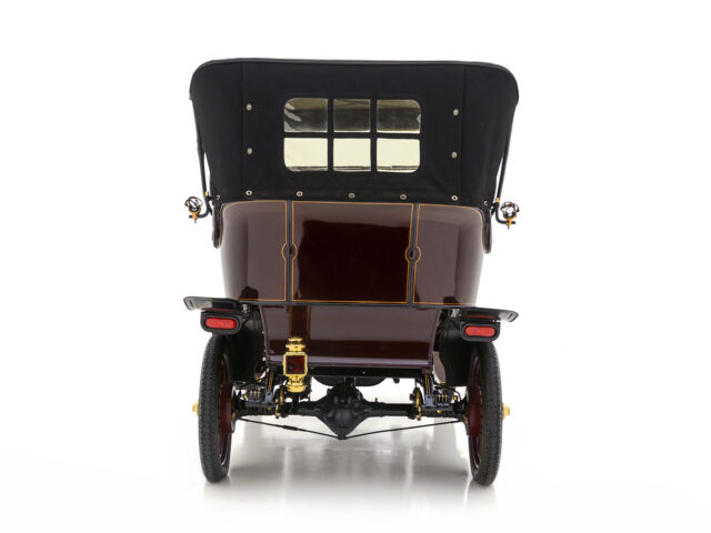 back of old stevens duryea model r touring for sale by hyman vintage cars