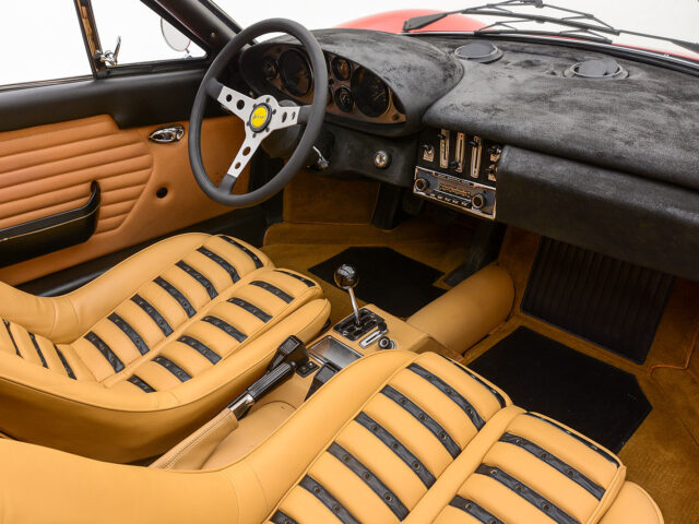 front interior of ferrari dino gts for sale by hyman vintage car dealers