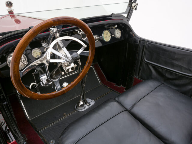 front interior of cadillac brewster cape top phaeton for sale by hyman car dealers
