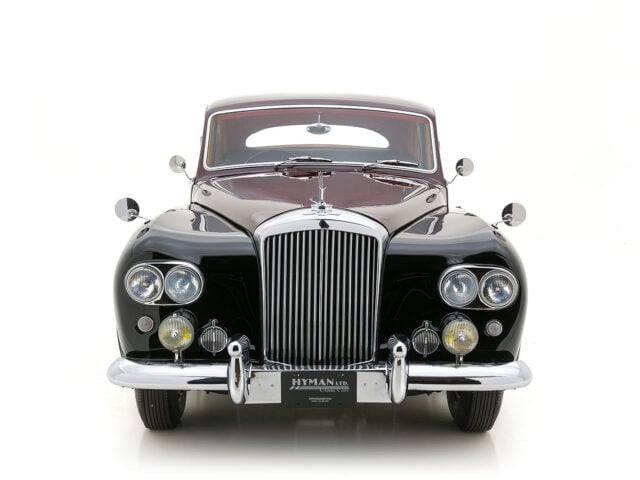 front of bentley webb saloon for sale by hyman classic car dealers