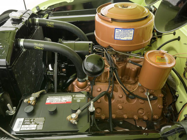 engine of ford custom crestliner for sale by hyman classic car dealers