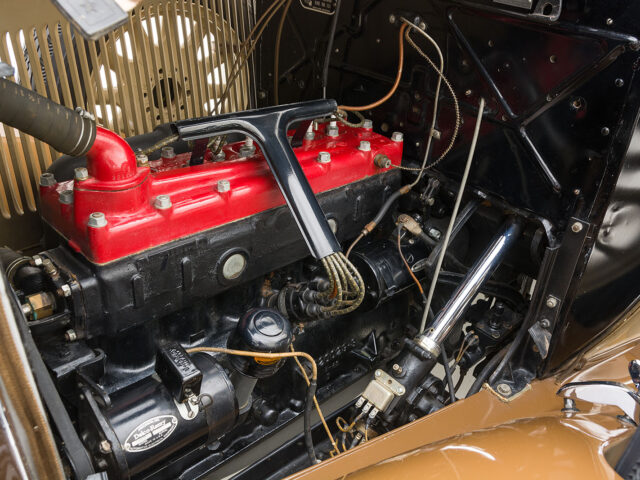engine of desoto custom convertible coupe for sale by hyman classic car dealers