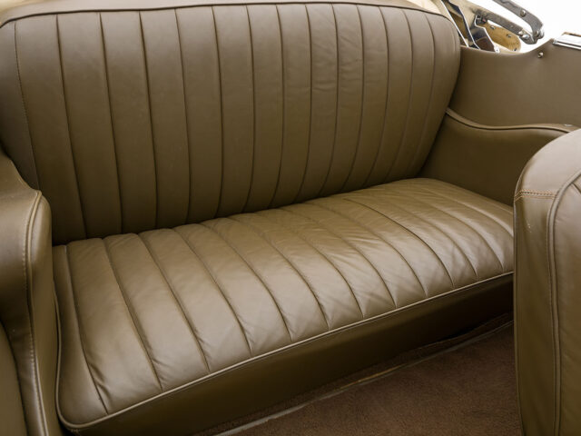 back seats of desoto custom convertible coupe for sale by hyman classic car dealers