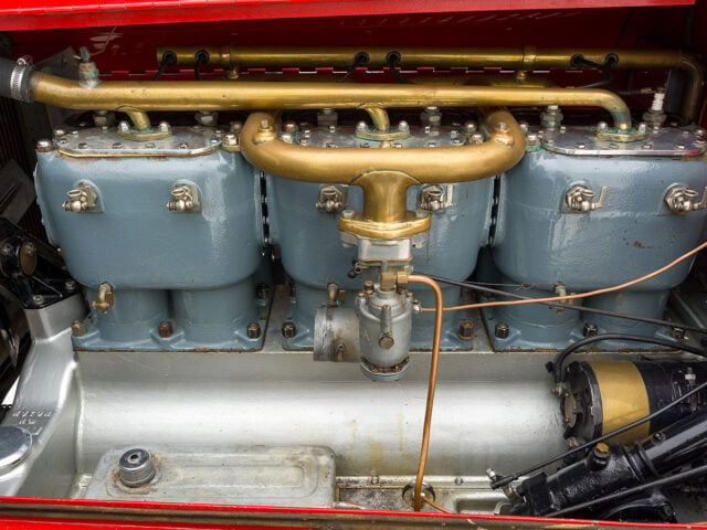 engine of winston roadster for sale by hyman classic car dealers