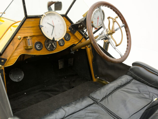 interior of haynes great race speedster for sale by hyman classic car dealers