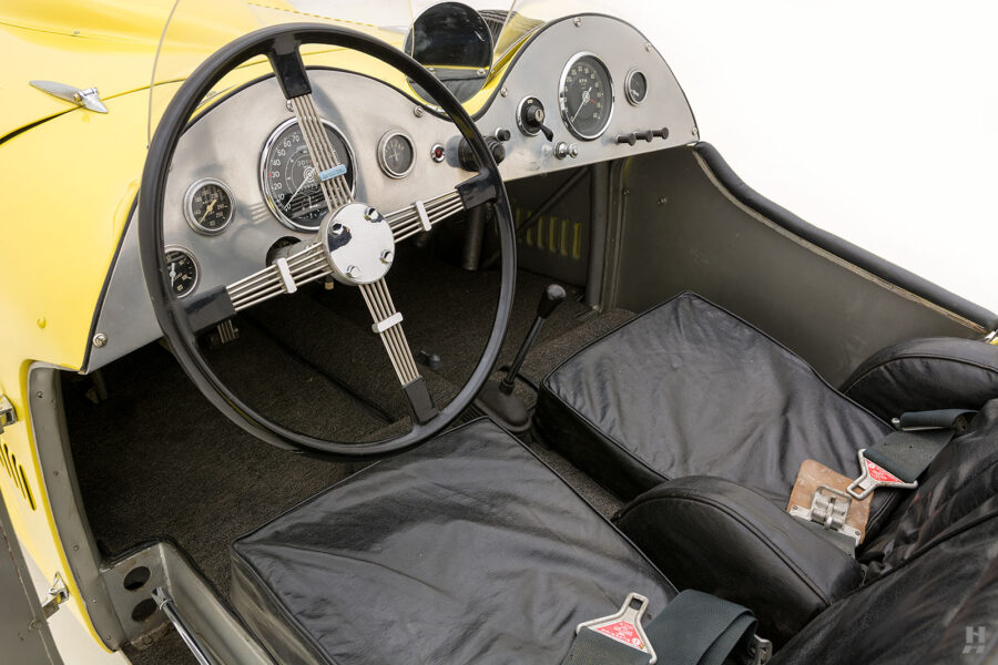 interior of allard j2x roadster for sale by hyman car dealers