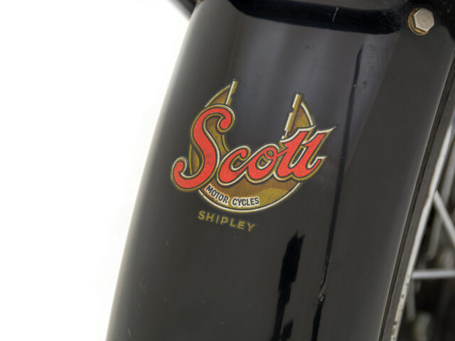 close up of scott squirrel motorcycle for sale by hyman car dealers