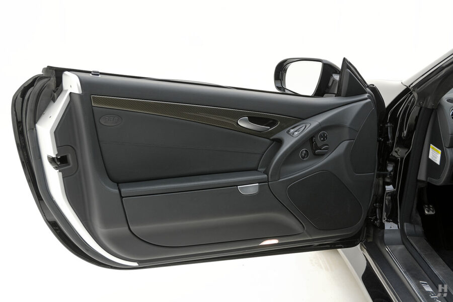 drivers side door of mercedes benz black series coupe for sale by hyman cars