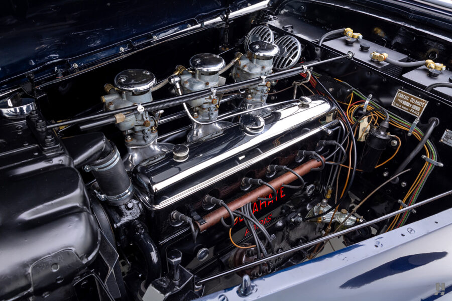 engine of delahaye drophead coupe for sale by hyman car dealers