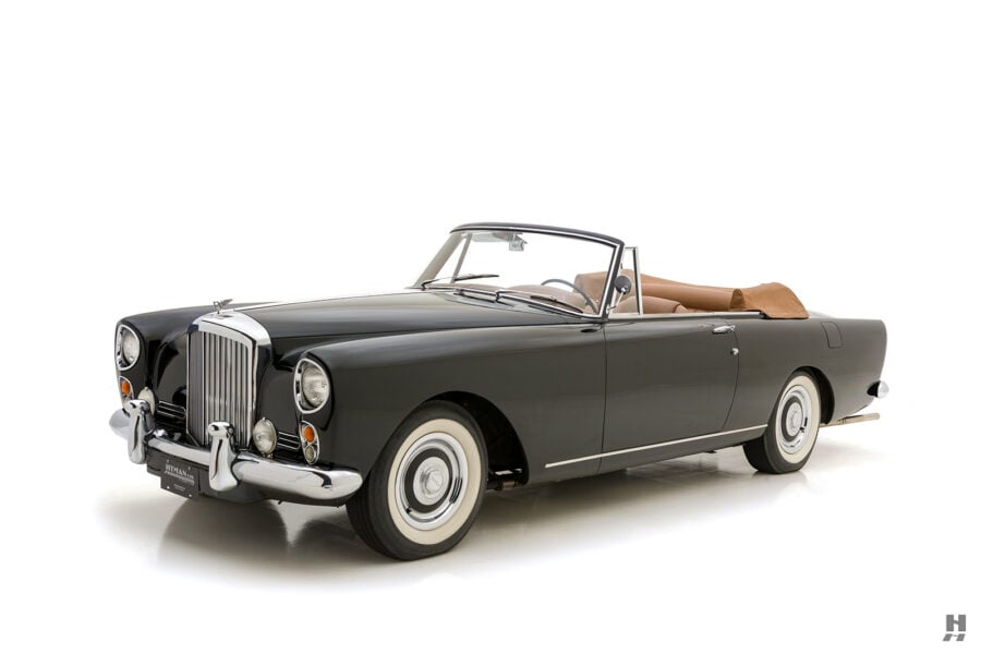 front of old bentley continental drophead coupe for sale by hyman car dealers