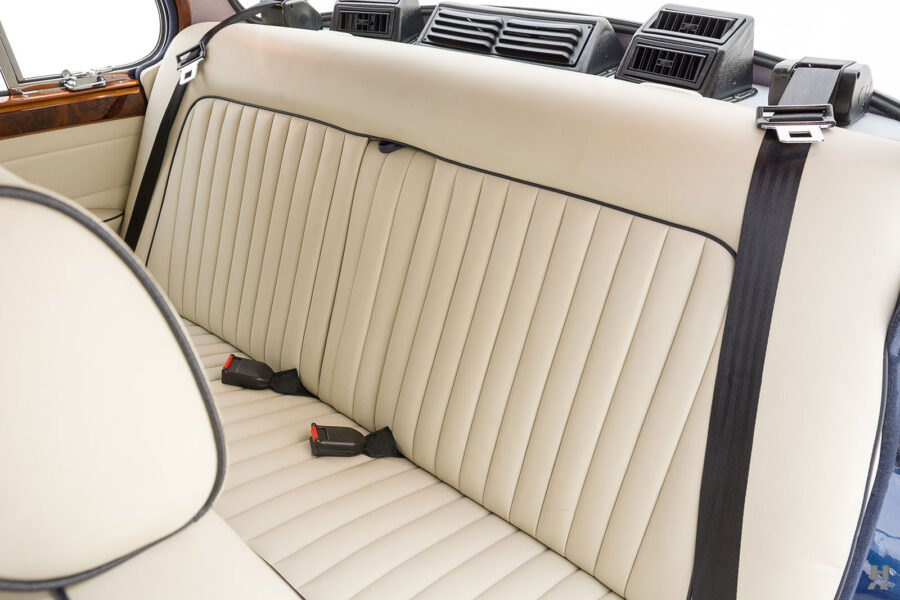 back seats of old jaguar mkii 3.8 litre saloon for sale by hyman classic cars