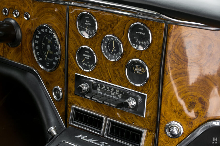 dashboard of antique facel vega coupe for sale at hyman car dealers