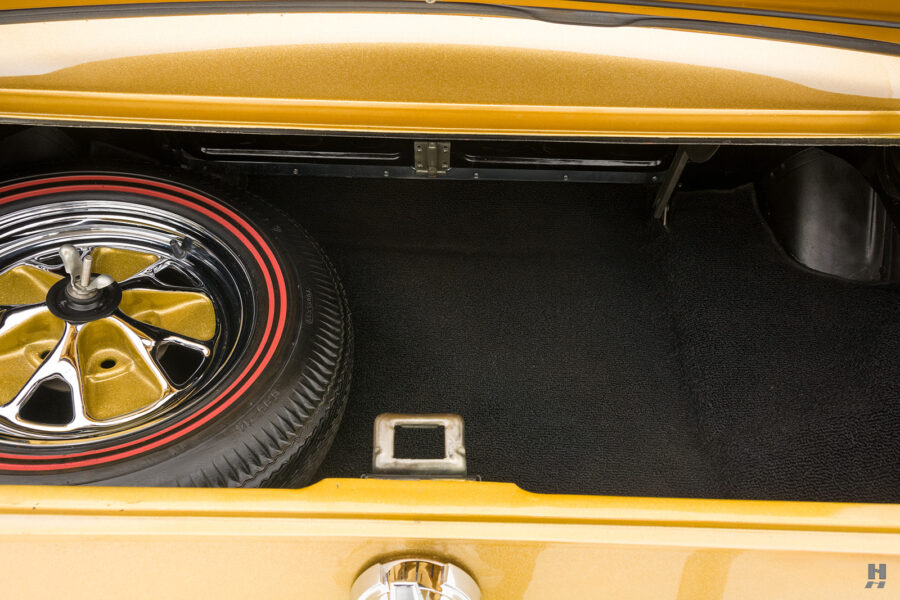 trunk of ford mustang goldfinger fastback for sale by hyman dealers