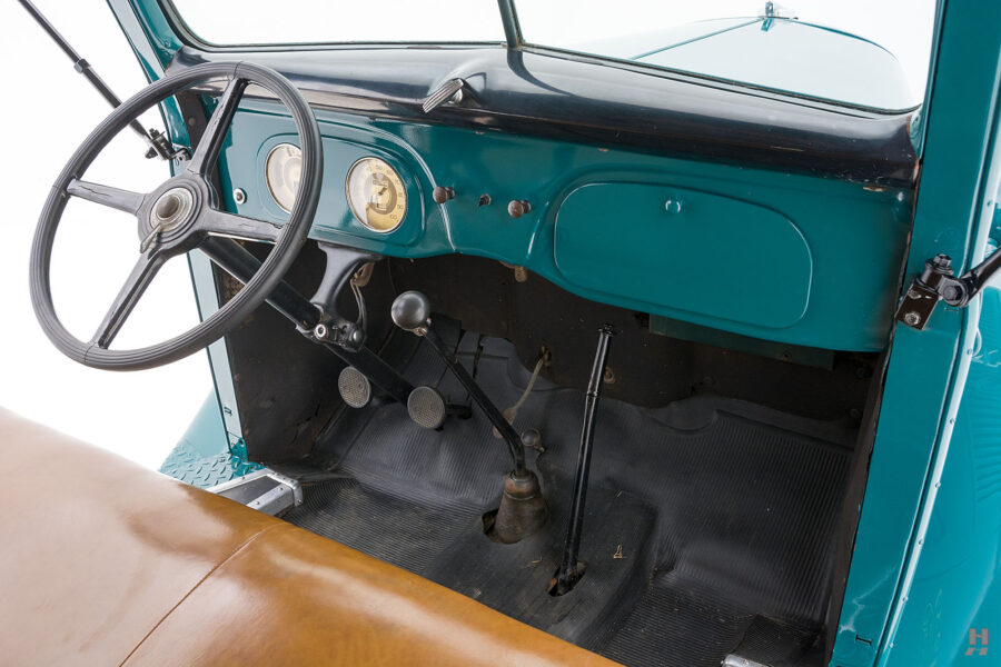 front interior on restored ford model bb touring bus for sale at hyman car dealers