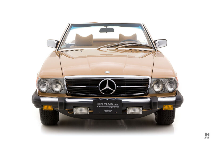 frontside of vintage mercedes-benz for sale at hyman classic cars