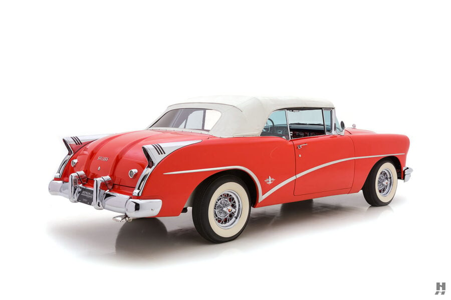 angled backside of antique buick convertible for sale at hyman classic cars
