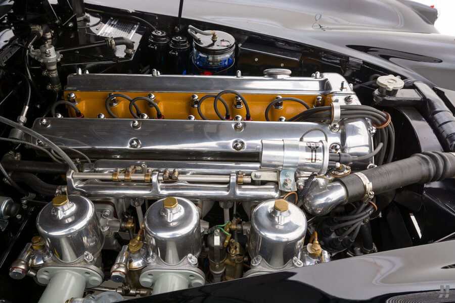 engine of classic 1959 jaguar for sale at hyman automobile dealers