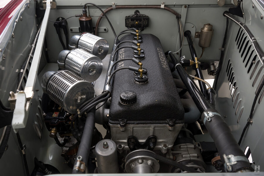 engine of vintage 1949 maserati coupe for sale at hyman classic cars