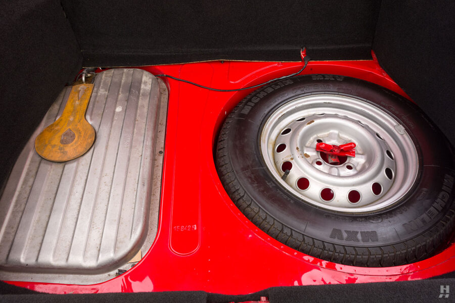 spare tire of old alfa romeo spider for sale by hyman car dealers