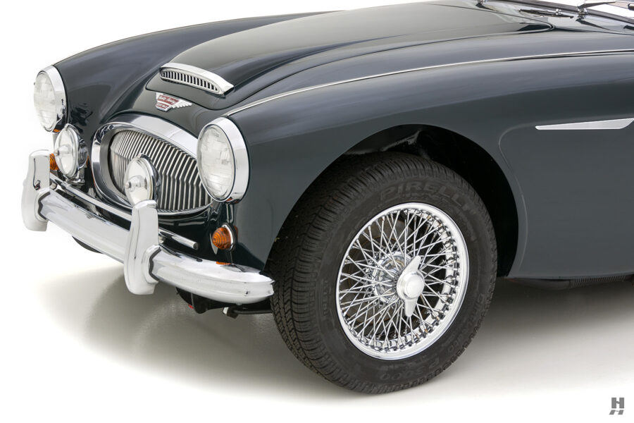 frontside of austin healey 3000 mkii for sale by hyman classic car dealers