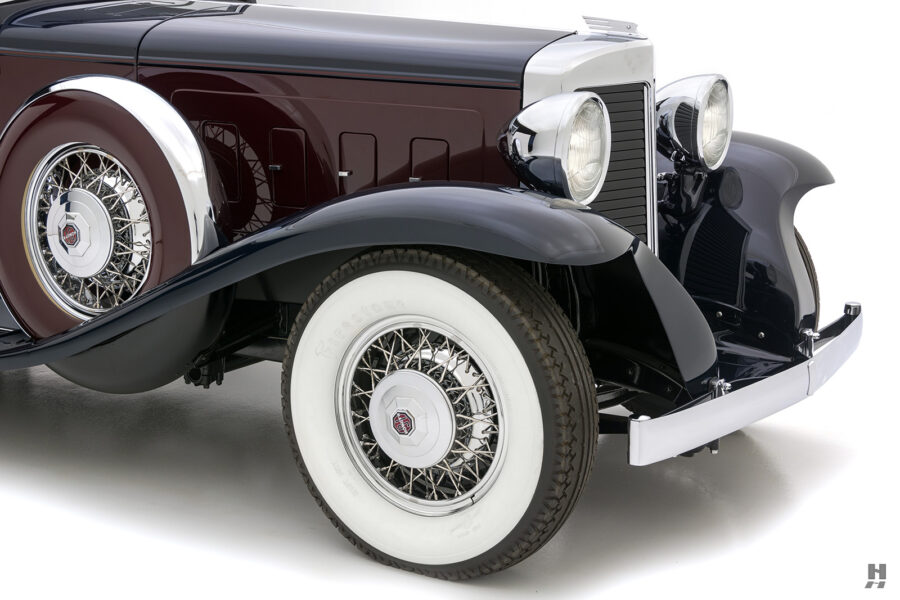 front of 1931 marmon convertible sedan for sale at hyman car dealers