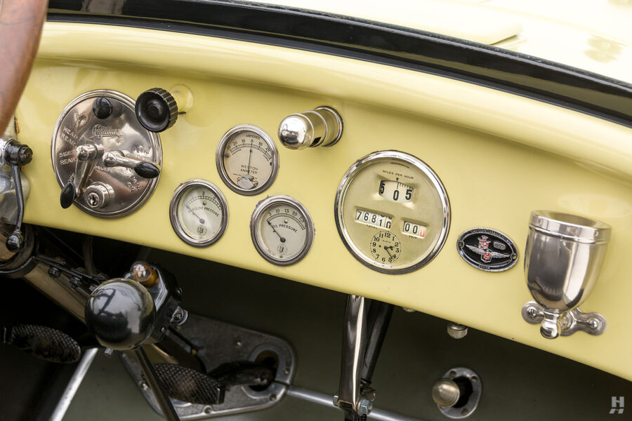 dashboard of cadillac model 59 touring for sale by hyman classic cars