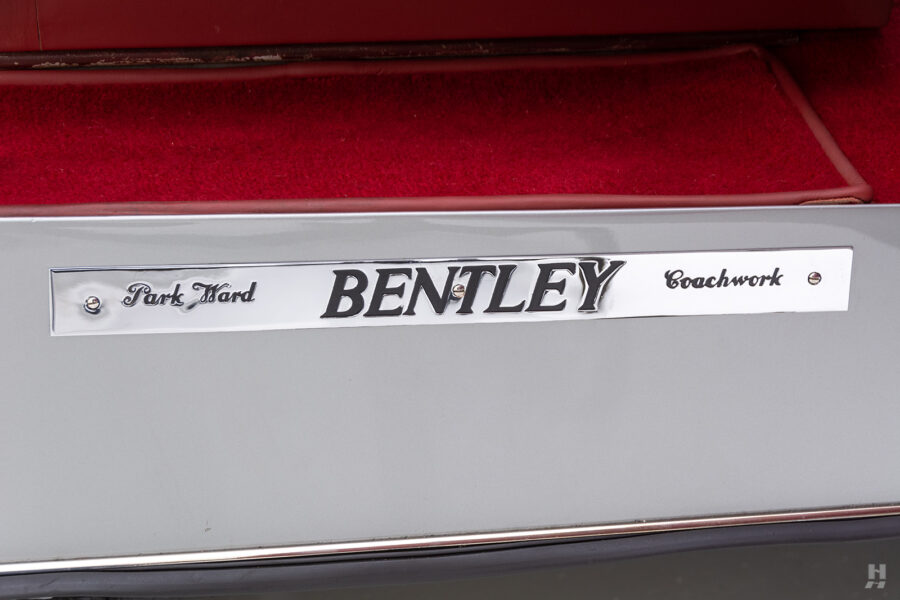 close up of bentley mkvi ward dhc for sale by hyman classic cars