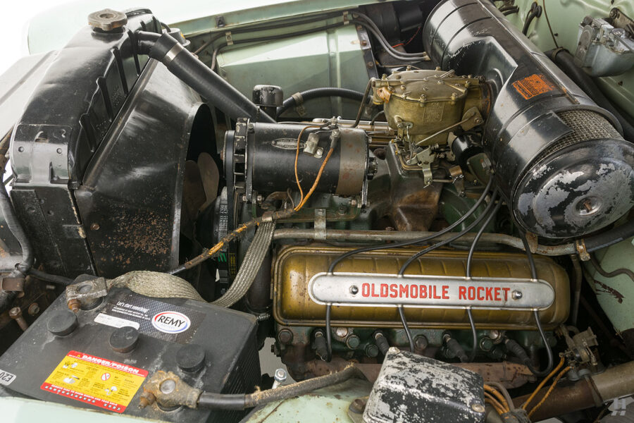 engine of oldsmobile 98 convertible for sale by hyman classic cars
