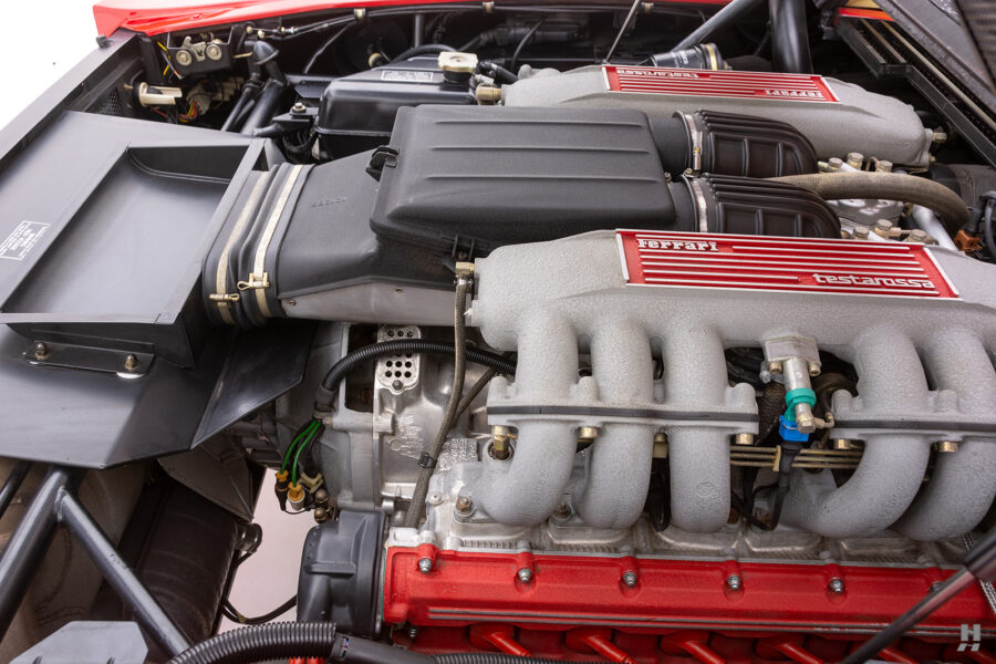 engine of ferrari testarossa for sale by hyman classic car dealers
