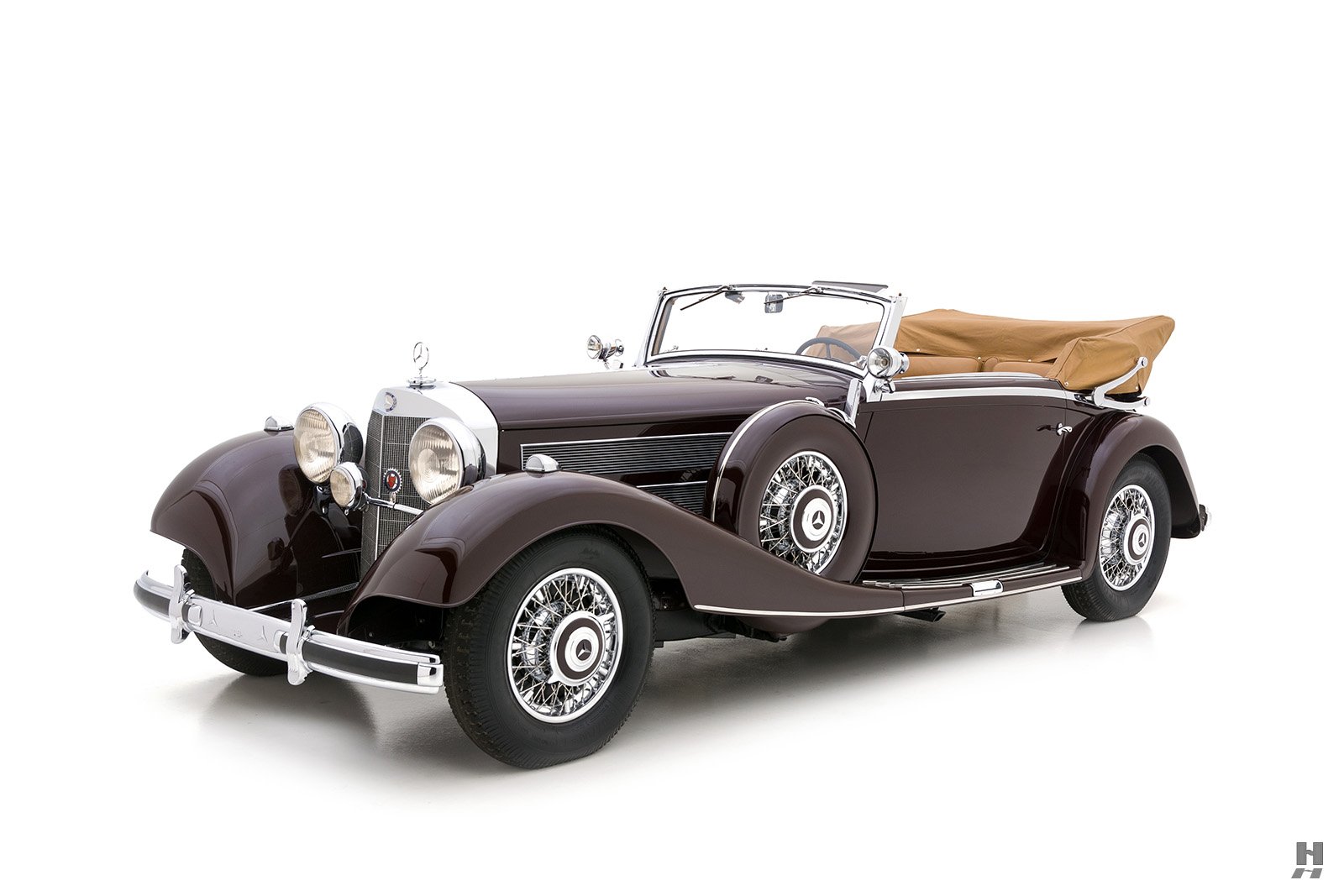 front of mercedes benz cabriolet c for sale by hyman classic car dealers