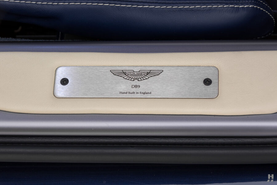 close up of old aston martin d89 for sale by hyman classic cars