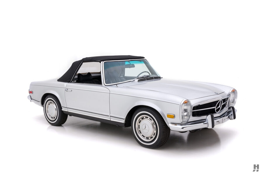 Front of Mercedes-Benz 280SL Roadster for sale by Hyman auto dealers