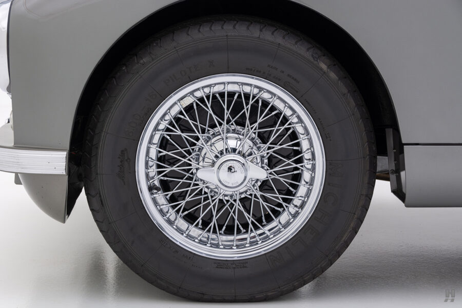 wheel of antique aston martin db2 coupe for sale by hyman classic cars