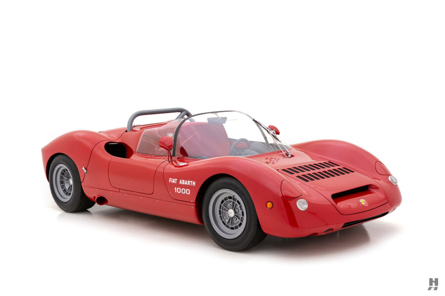 Front of old 1966 Abarth 1000SP for sale by Hyman classic car dealers