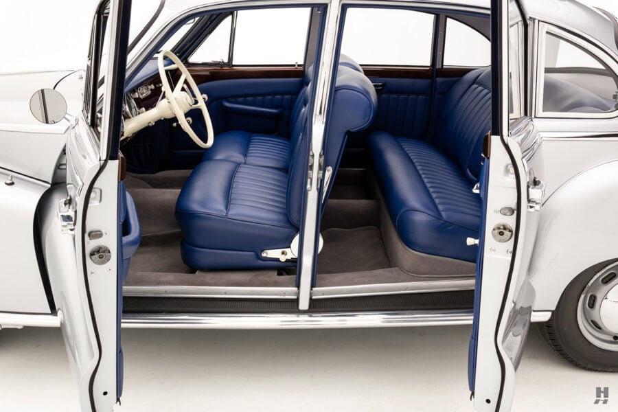 Interior of antique 1958 BMW 501-8 Sedan for sale by Hyman classic cars
